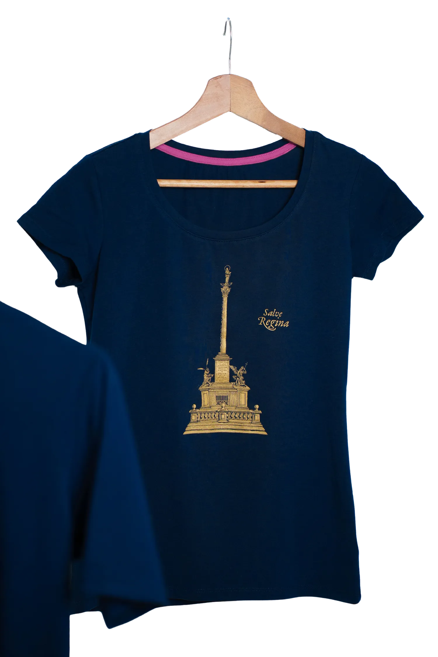 Dámské modré tričko s Mariánským sloupem