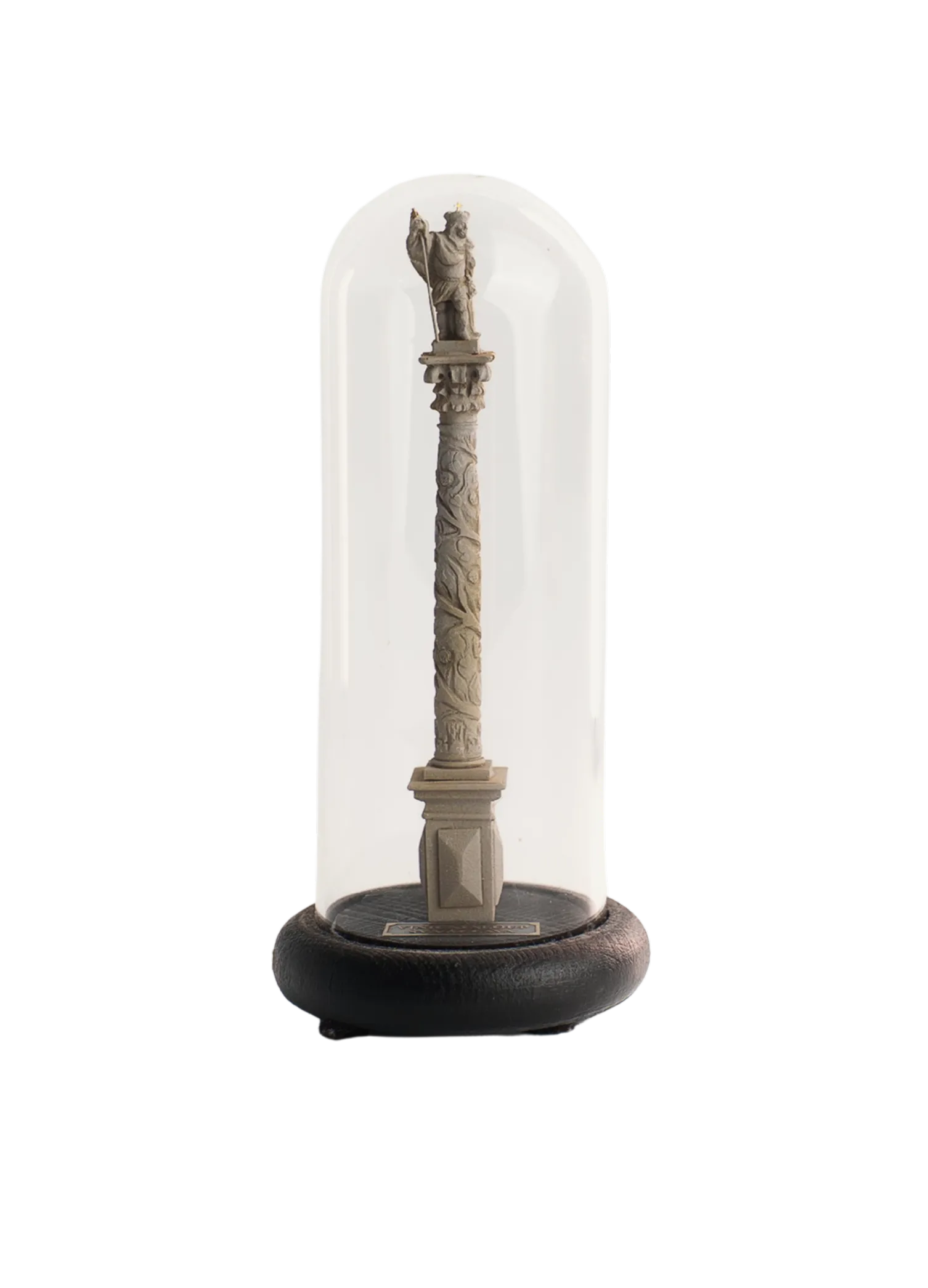 Model Vinařského sloupu se sochou sv. Václava