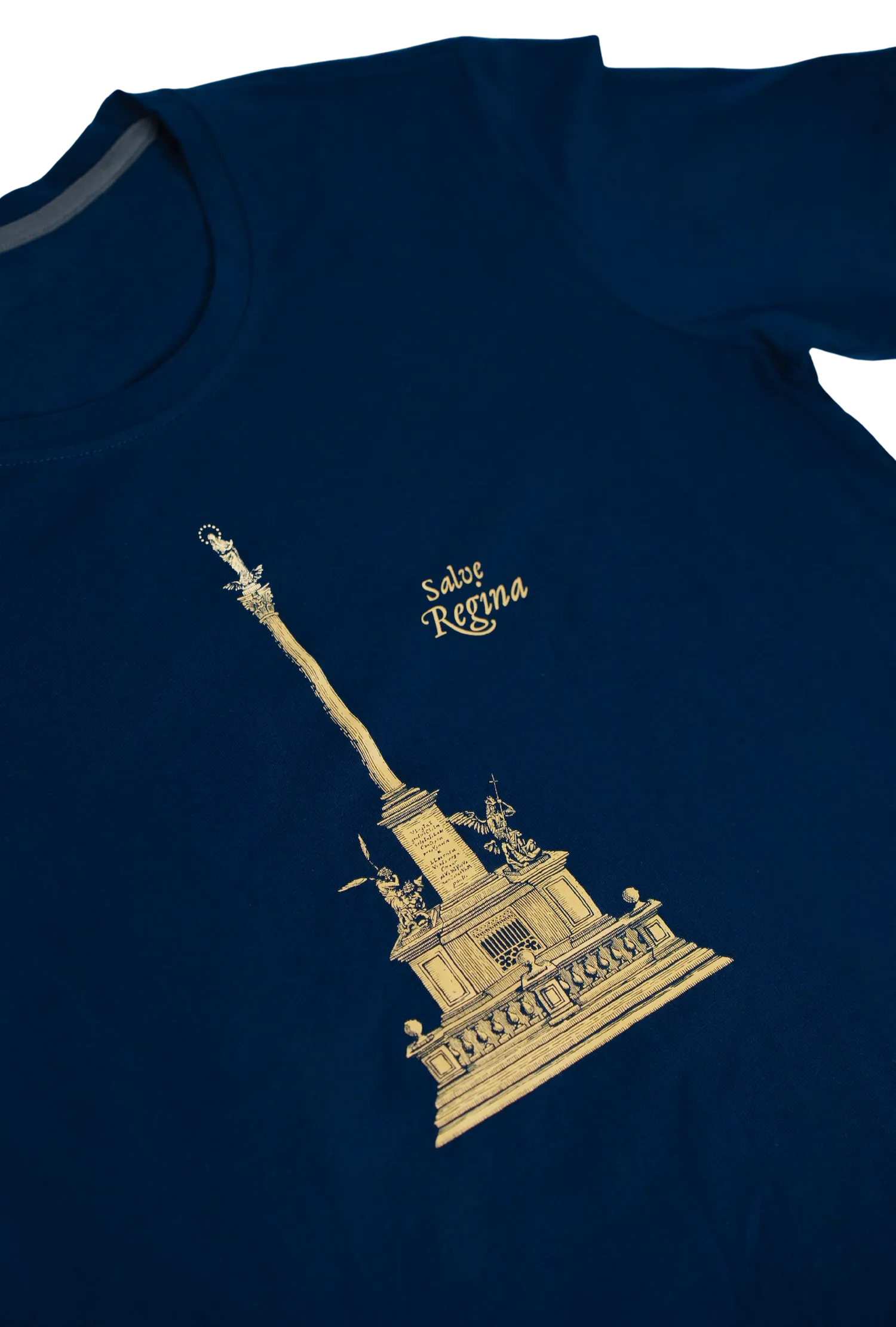 Pánské modré tričko s Mariánským sloupem